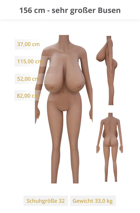 156 cm - Huge breast