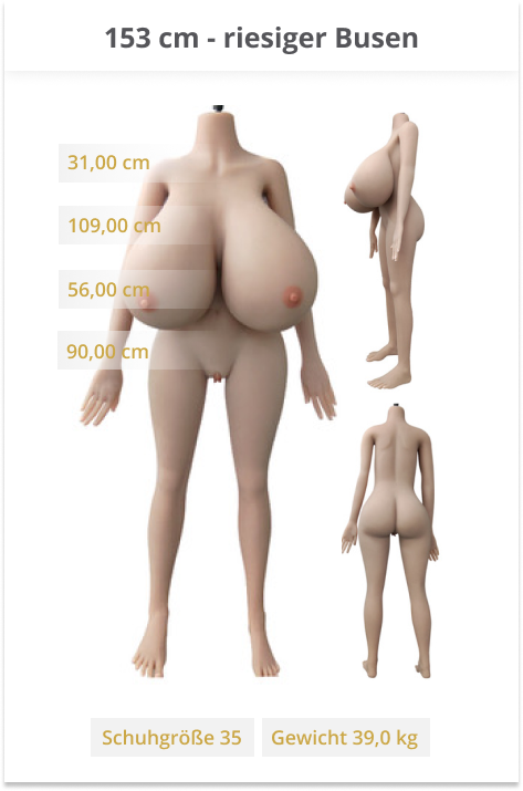 153 cm - huge breast