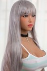 silver with bangs, long
